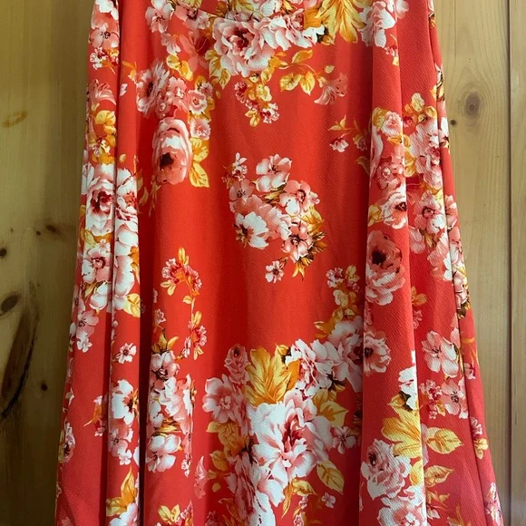 White Mark Women’s Floral Mid Length Full Skirt Size 3XL NWOT - Picture 3 of 6